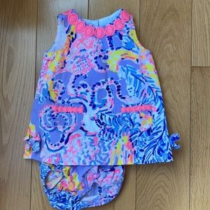 Lily Pulitzer apron style set sz12-18 months